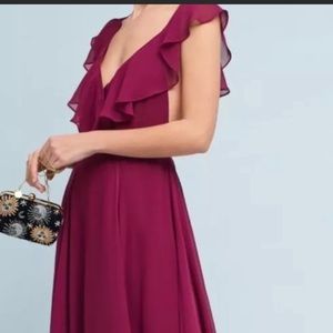 Yumi Kim Burgundy Maxi Dress